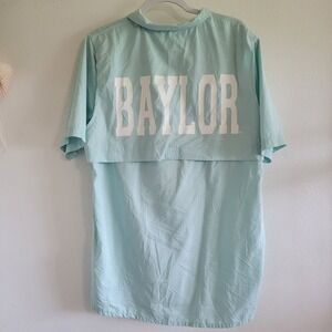 Chicka-d Baylor University Fishing Shirt XL Blue Vented Back Short Sleeve BU